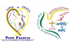 logo papieskiej pielgrzymki do birmy i bangladeszu